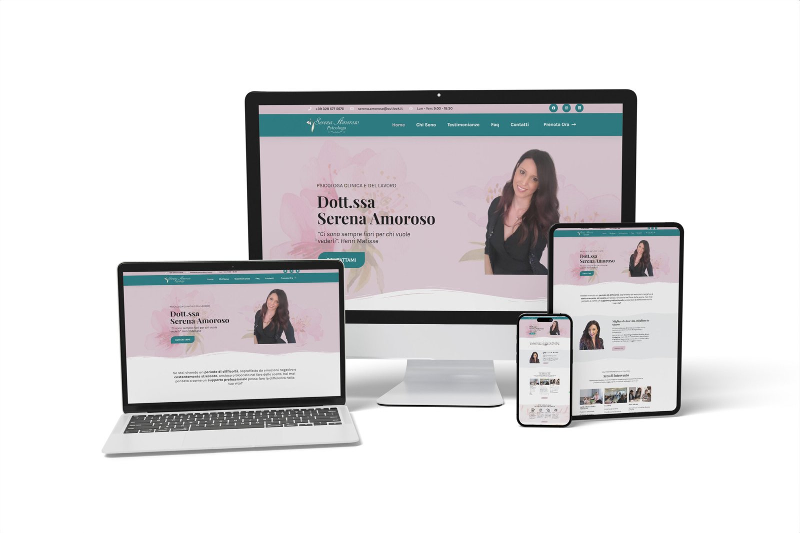 Mockup Sito Serena Amoroso Psicologa