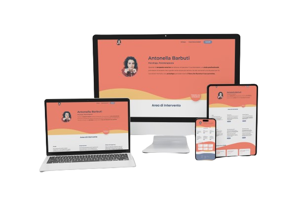 Mockup Sito Web Antonella Barbuti Psicologa