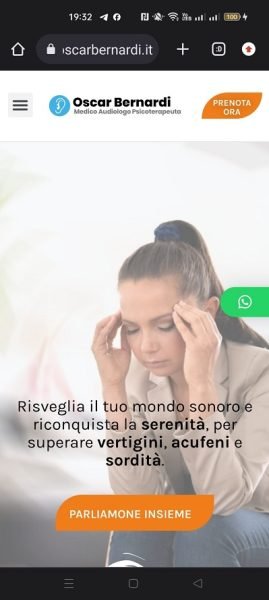 Sito Web Oscar Bernardi da mobile